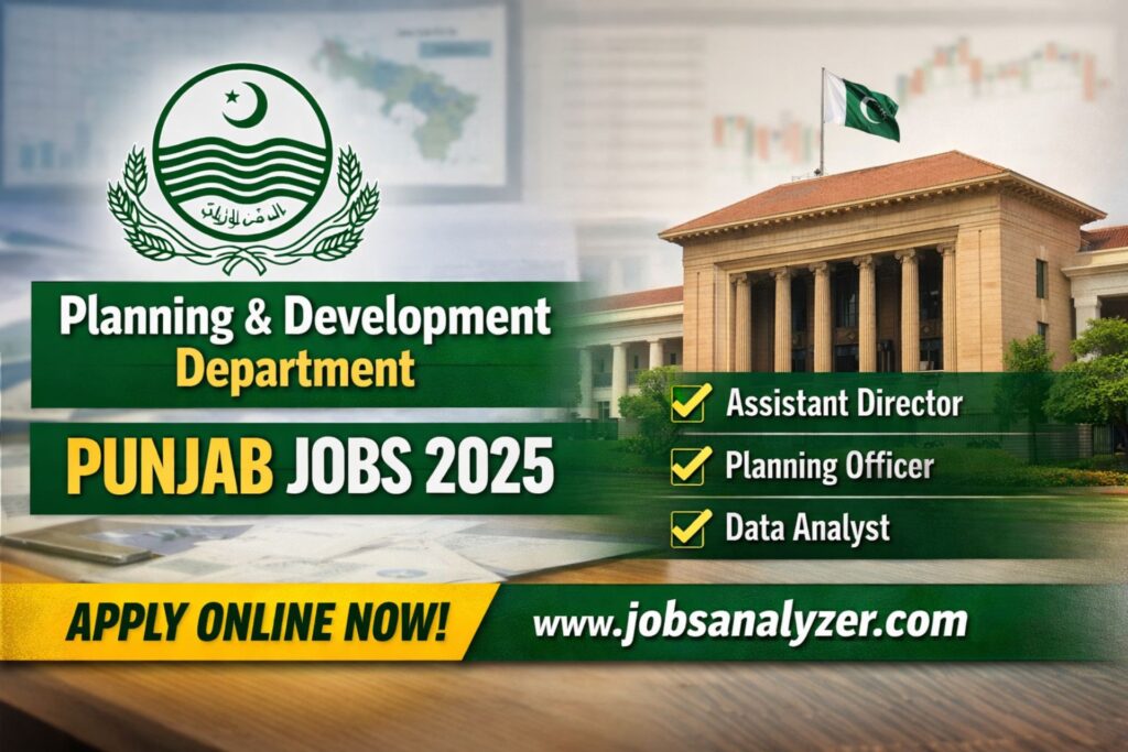 Planning & Development Department Punjab Jobs 2025 | JobsAnalyzer.com