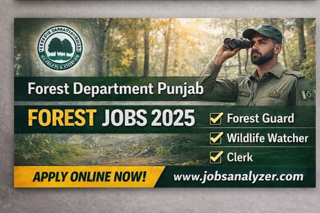 Forest Department Punjab Jobs 2025 | JobsAnalyzer.com