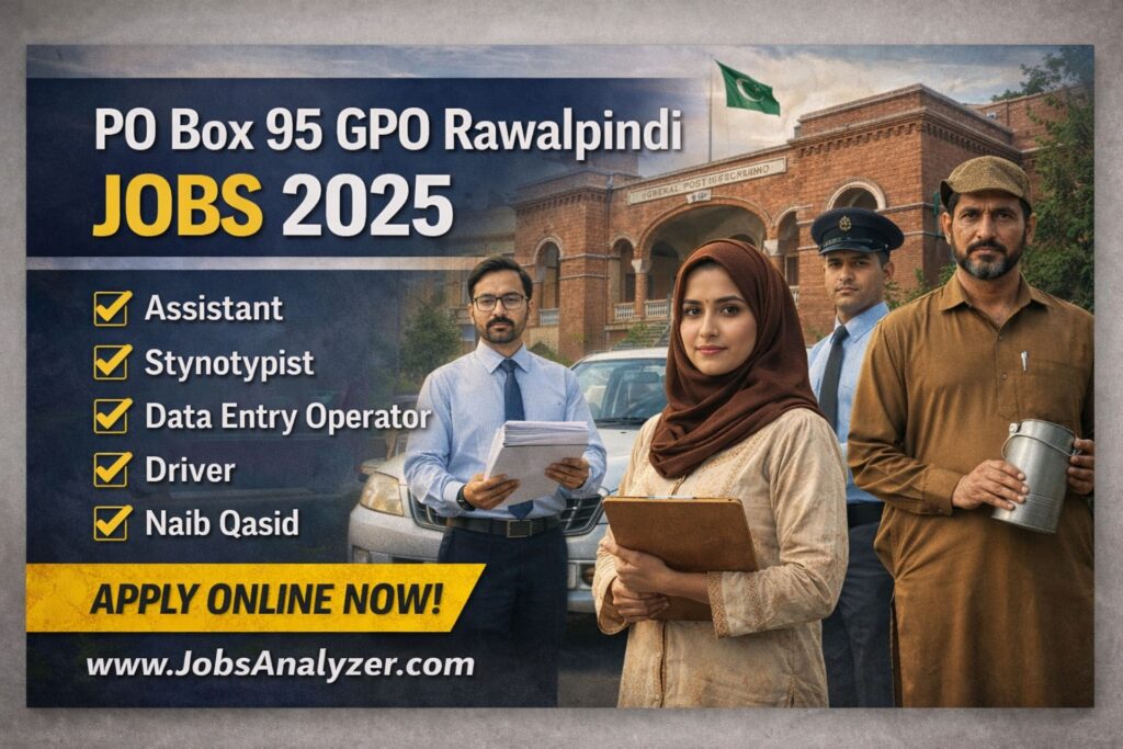 PO Box 95 GPO Rawalpindi Jobs 2025 | JobsAnalyzer.com