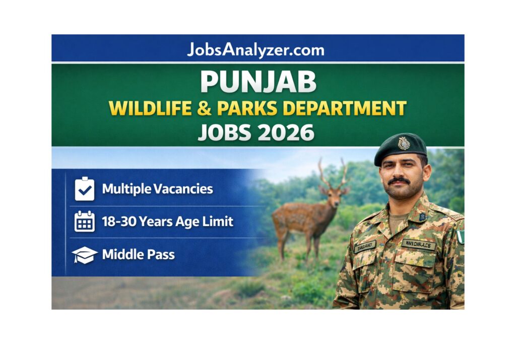Punjab Wildlife & Parks Department Jobs 2026 | TrustedPakistan.com