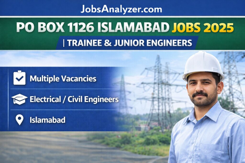 PO Box 1126 Islamabad Jobs 2025 | TrustedPakistan.com