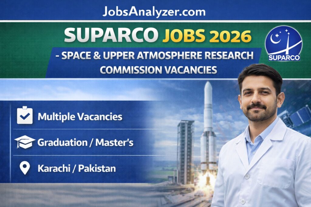 SUPARCO Jobs 2026 | JobsAnalyzer.com