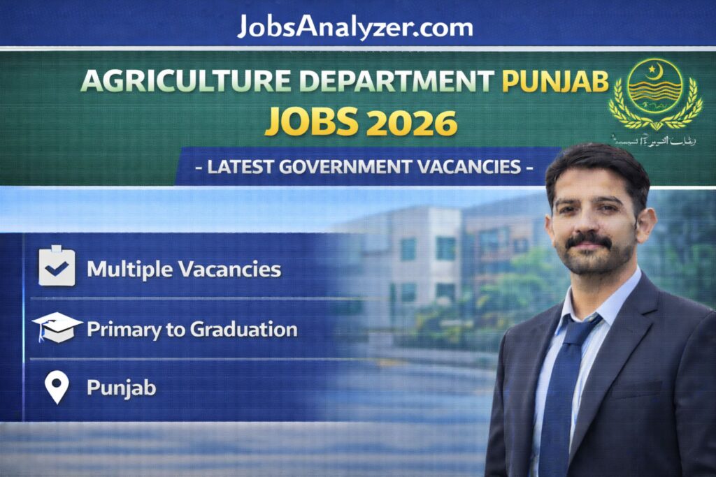Agriculture Department Punjab Jobs 2026 | JobsAnalyzer.com