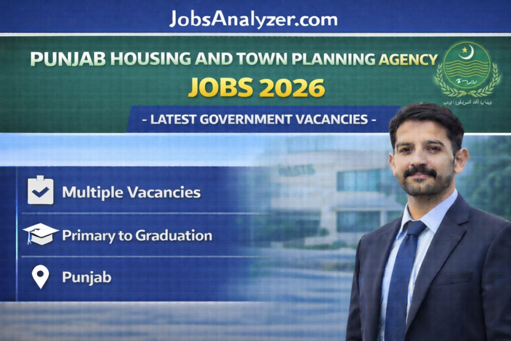 Punjab Housing and Town Planning Agency Jobs 2026 | JobsAnalyzer.com