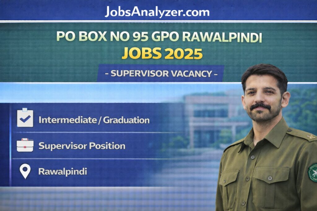 PO Box No 95 GPO Rawalpindi Jobs 2026 | JobsAnalyzer.com