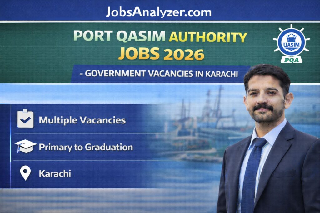 Port Qasim Authority Jobs 2026 | JobsAnalyzer.com