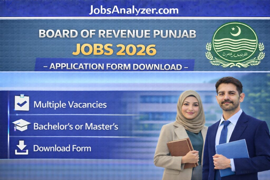 Board of Revenue Punjab Jobs 2026 | JobsAnalyzer.com