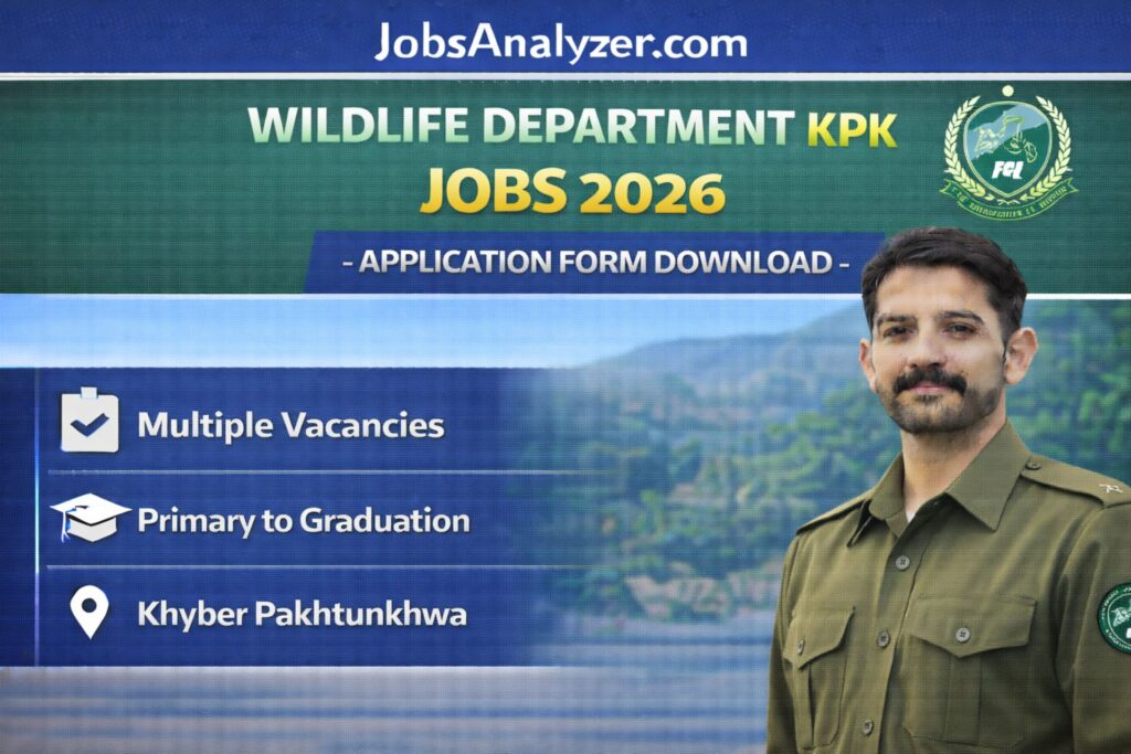 Wildlife Department KPK Jobs 2026 | JobsAnalyzer.com