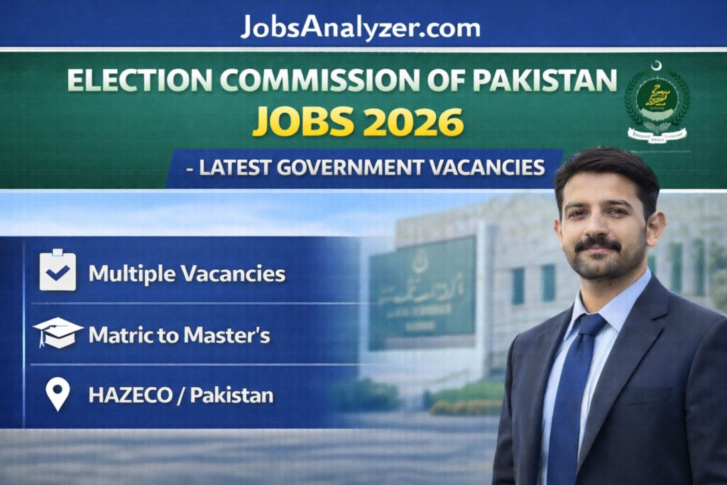 Election Commission of Pakistan Jobs 2026 | JobsAnalyzer.com