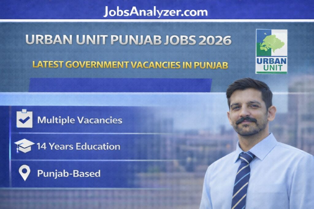 Urban Unit Punjab Jobs 2026 | JobsAnalyzer.com