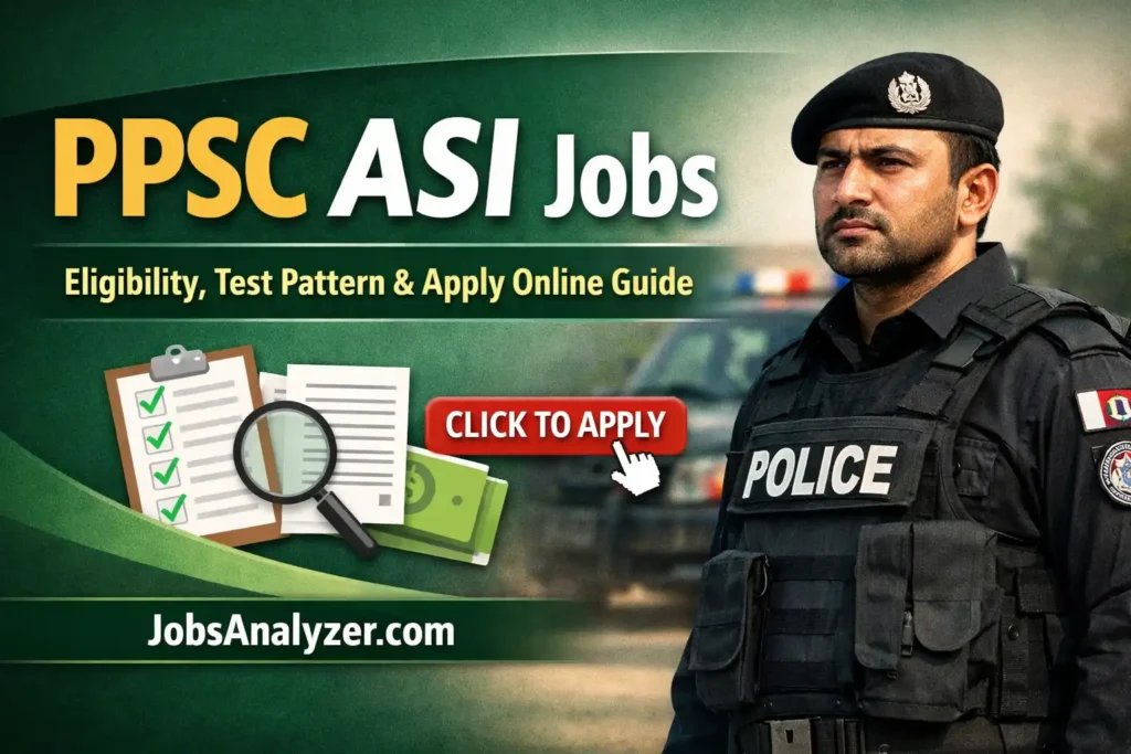 PPSC ASI Jobs | Eligibility, Test Pattern & Apply Online Guide | JobsAnalyzer.com