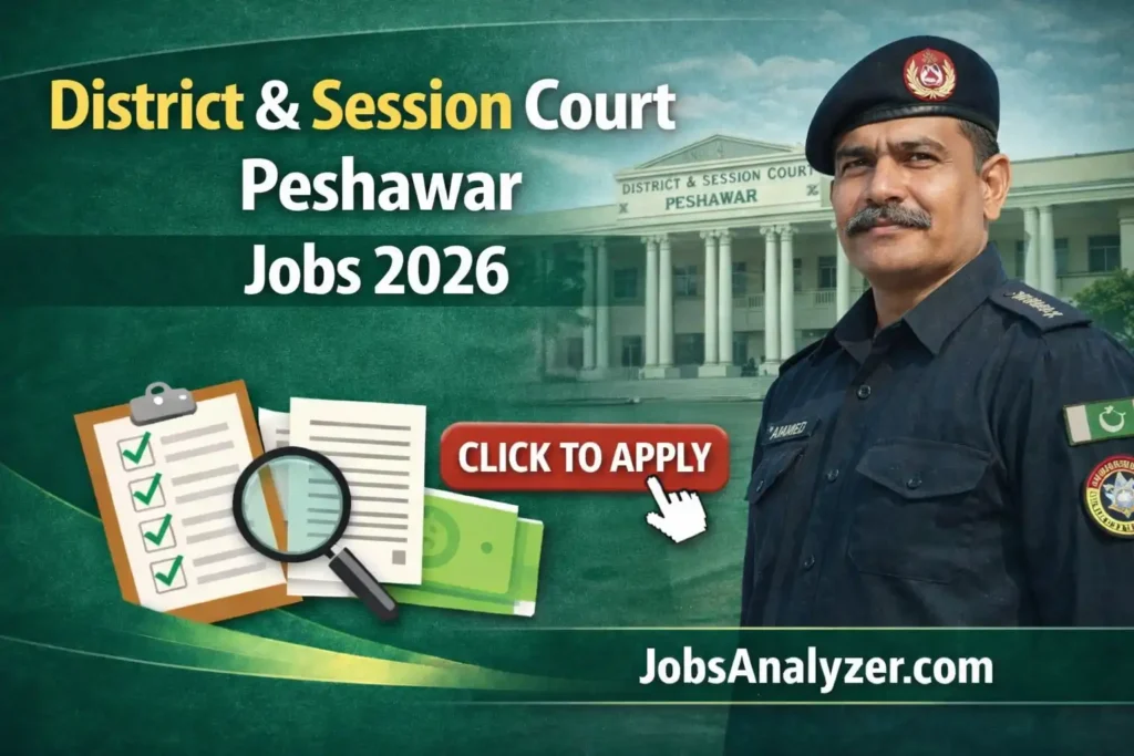 District & Session Court Peshawar Jobs 2026 | JobsAnalyzer.com