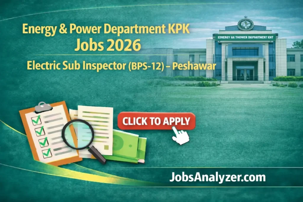 Energy & Power Department KPK Jobs | JobsAnalyzer.com