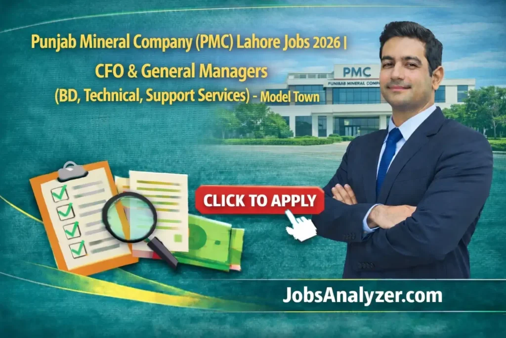 Punjab Mineral Company (PMC) Lahore Jobs | jobsAnalyzer.com
