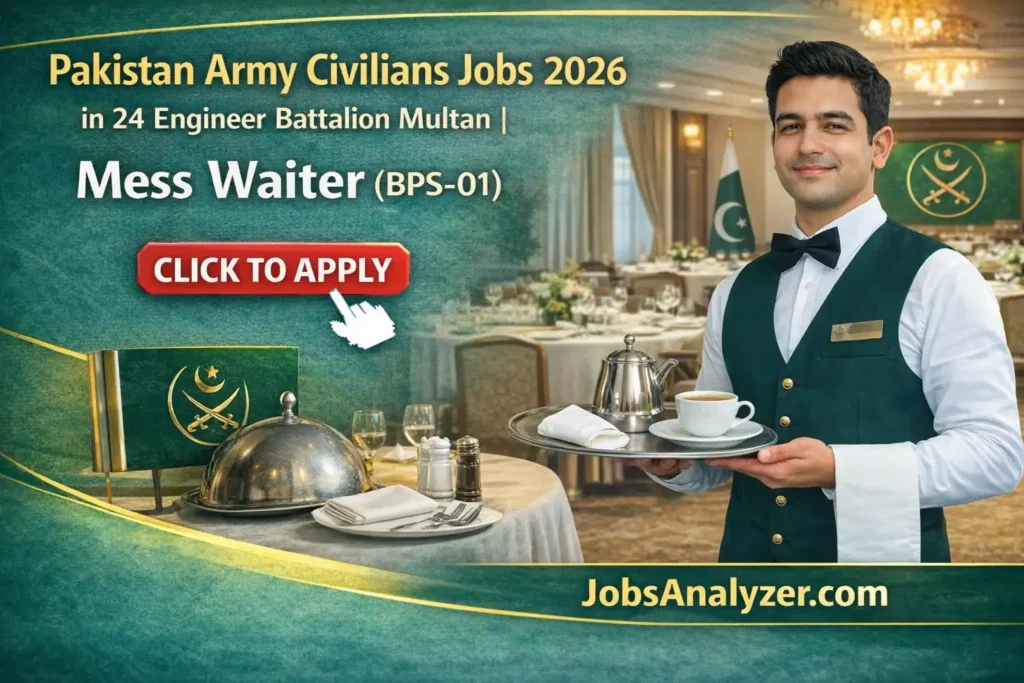 Pakistan Army Civilians Jobs 2026 in 24 Engineer Battalion Multan