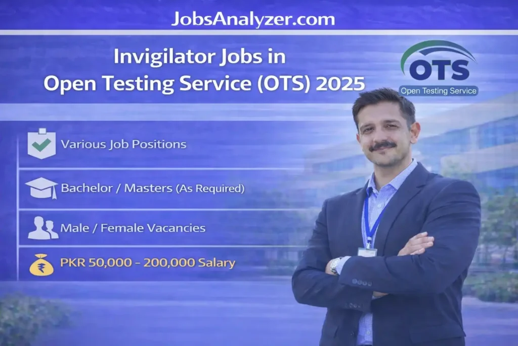 Invigilator Jobs in Open Testing Service (OTS) 2025 | JobsAnalyzer.com