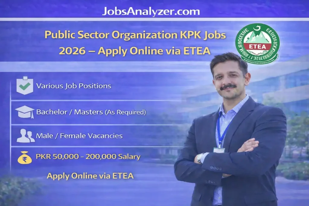 Public Sector Organization KPK Jobs 2026 | JobsAnalyzer.com