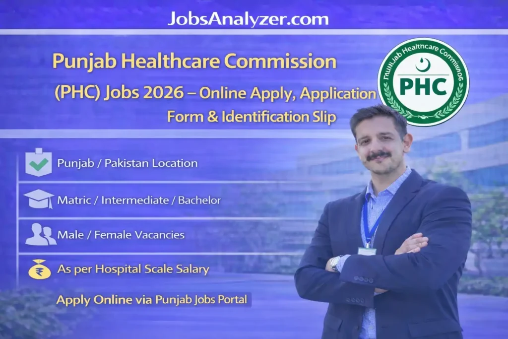 Punjab Healthcare Commission (PHC) Jobs 2026 | JobsAnalyzer.com