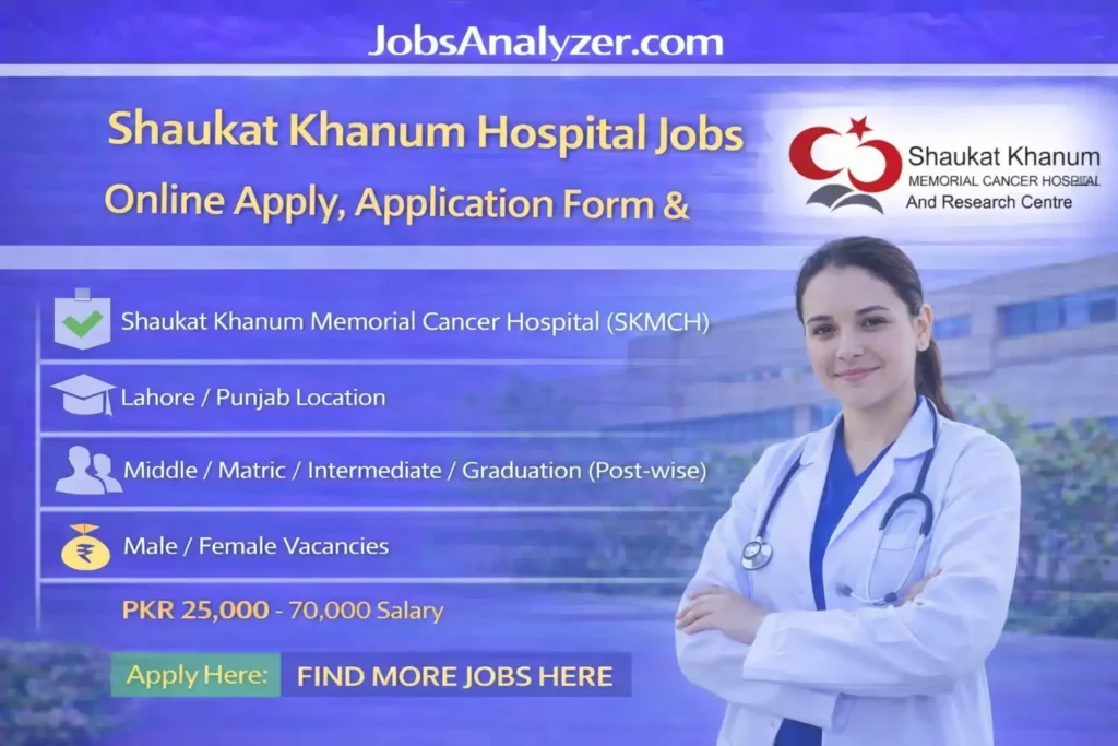 Shaukat Khanum Memorial Cancer Hospital & Research Centre Jobs 2026
