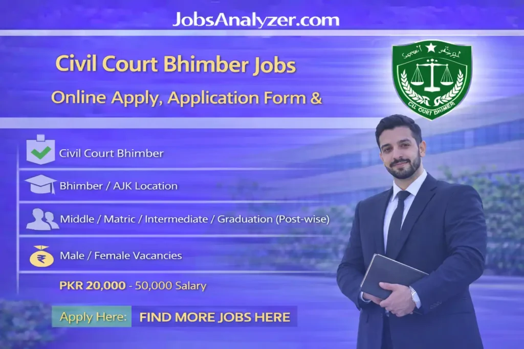 Civil Court Bhimber Jobs 2026