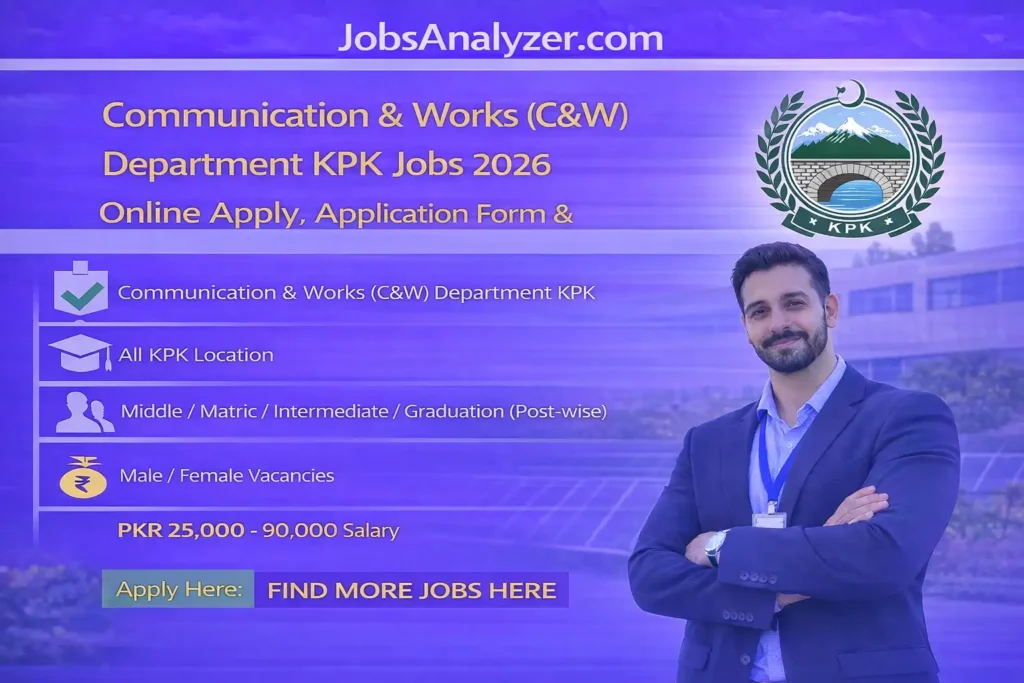Communication & Works (C&W) Department KPK Jobs 2026