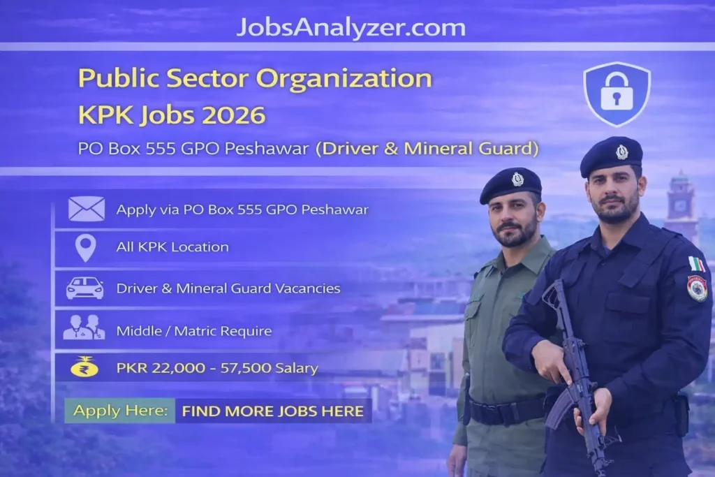 Public Sector Organization KPK Jobs 2026