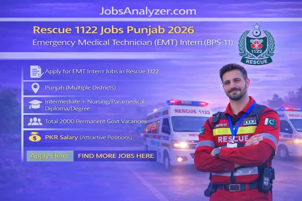 Rescue 1122 Jobs Punjab 2026