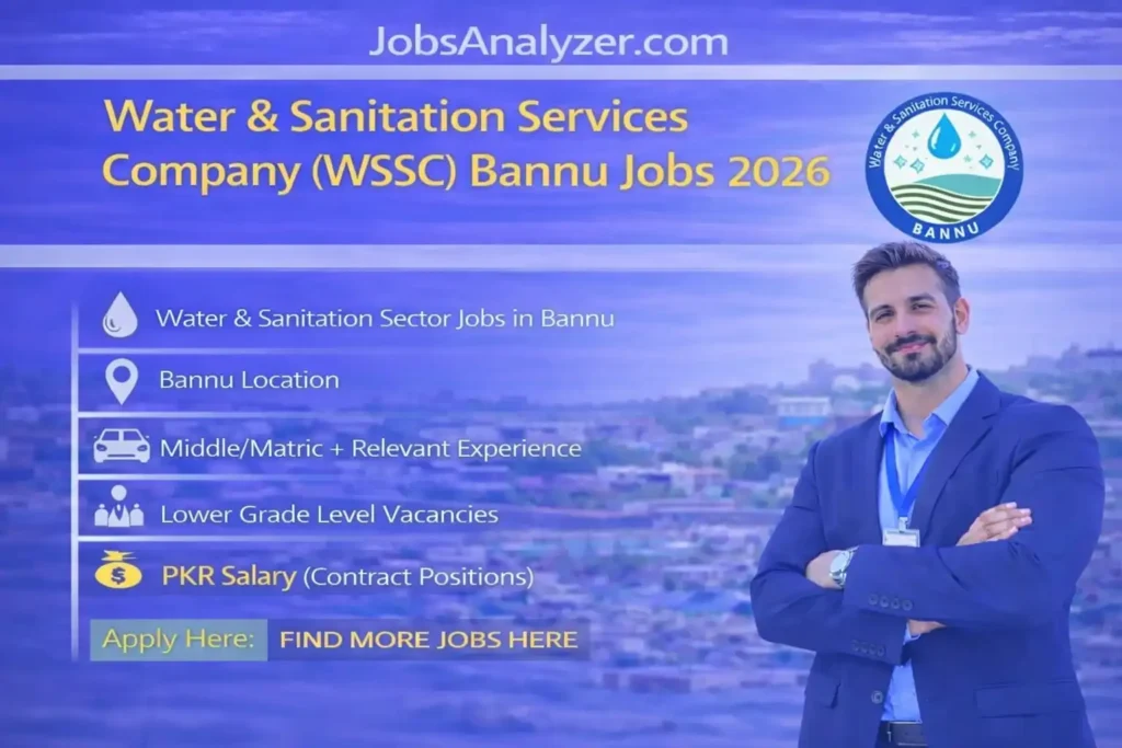Water & Sanitation Services Company (WSSC) Bannu Jobs 2026 | JobsAnalyzer.com