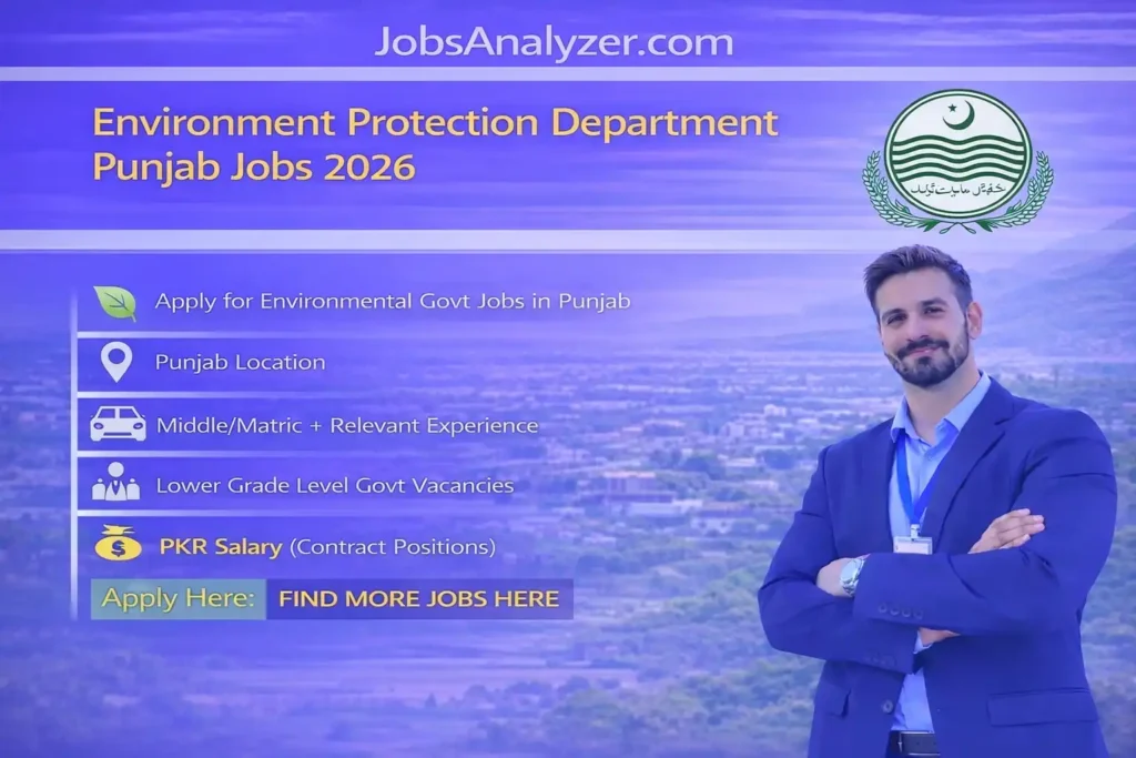 Environment Protection Department Punjab Jobs 2026 | jobsAnalyzer.com