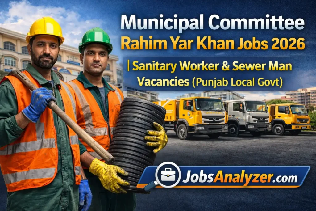 Municipal Committee Rahim Yar Khan Jobs | JobsAnalyzer.com