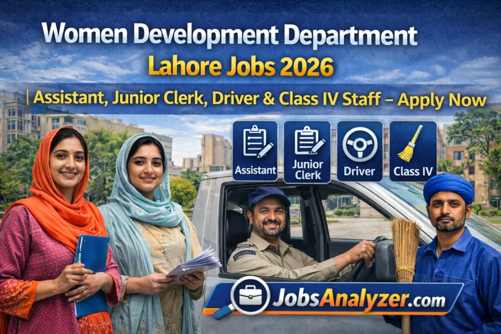 Women Development Department Lahore Jobs | JobsAnalyzer.com
