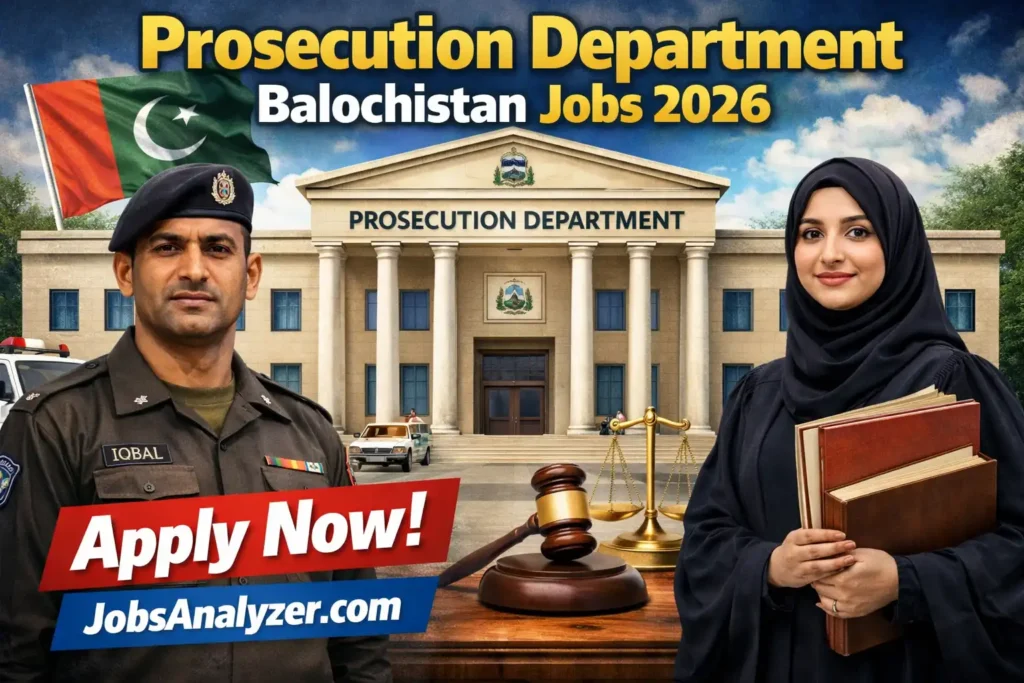 Prosecution Department Balochistan Jobs 2026 | JobsAnalyzer.com