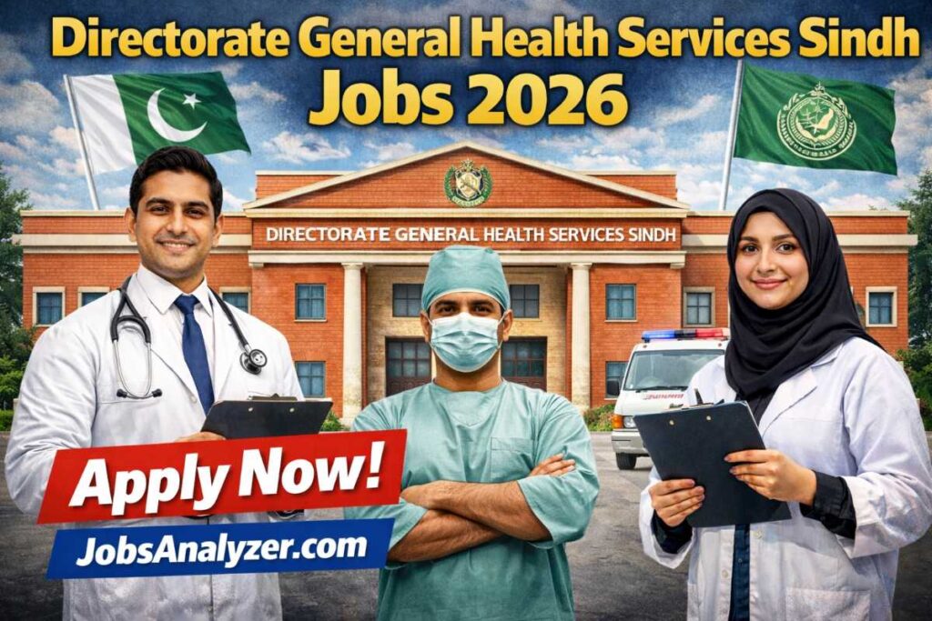 Directorate General Health Services Sindh Jobs 2026