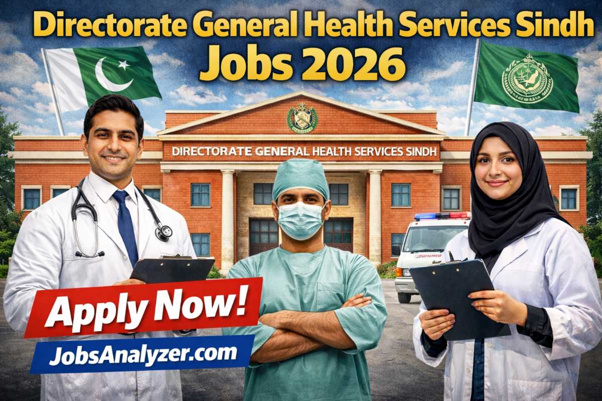Directorate General Health Services Sindh Jobs 2026