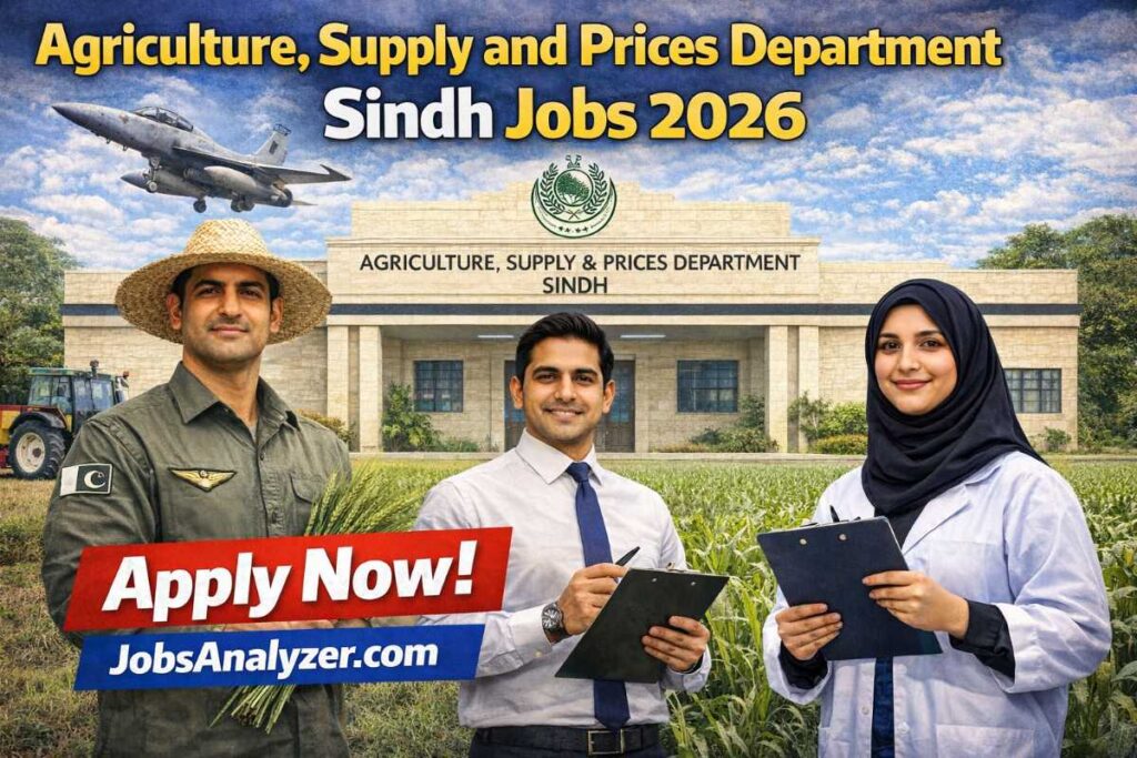 Agriculture, Supply and Prices Department Sindh Jobs 2026